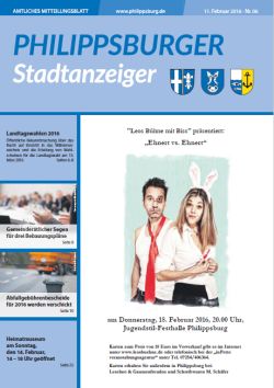 Titelseite einer Ausgabe des Stadtanzeigers