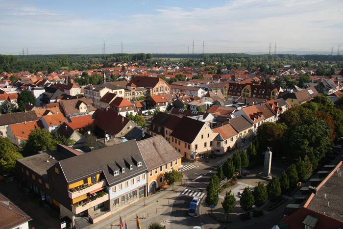 Luftaufnahme des Marktplatzes