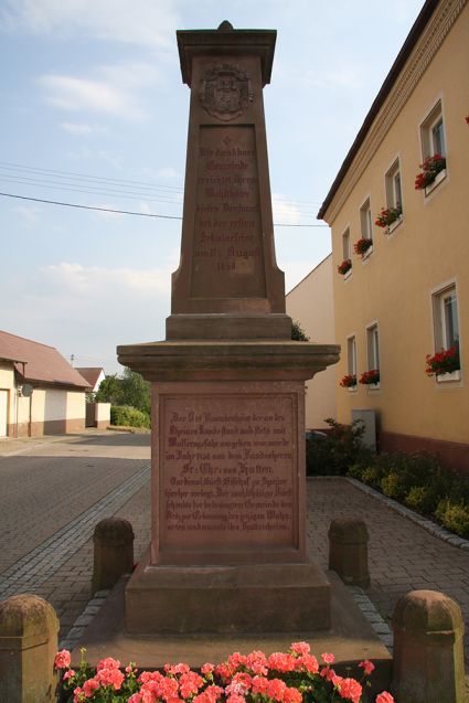 Denkmal an Fürstbischof Franz-Christoph von Hutten