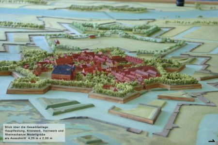 Modell der Festung Philippsburg im Maßstab 1:600