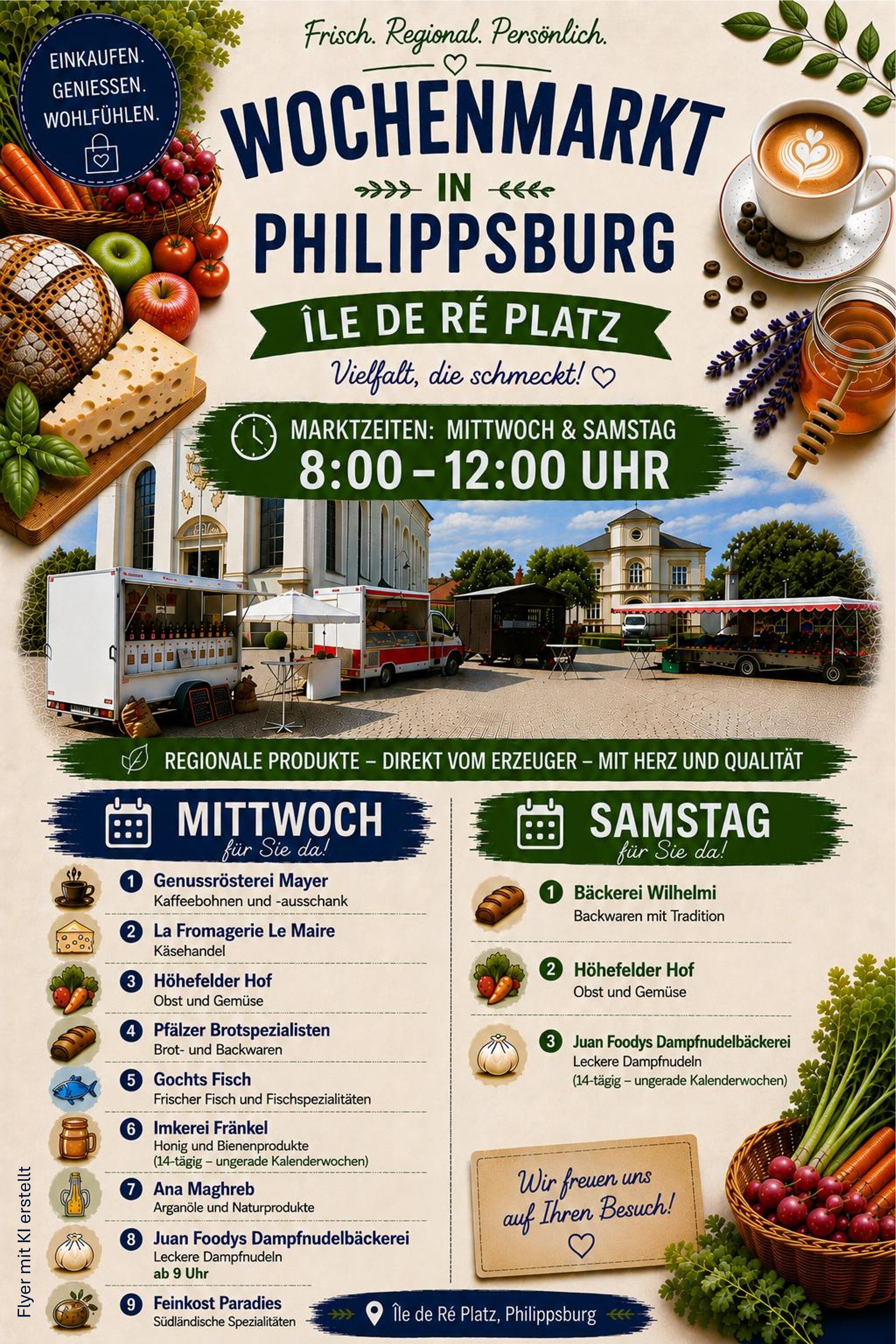 Flyer Wochenmarkt